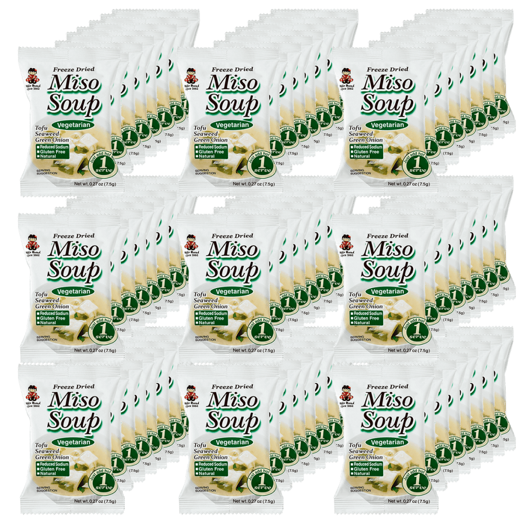 Miko brand freeze dried miso soup vegetable 72 packs